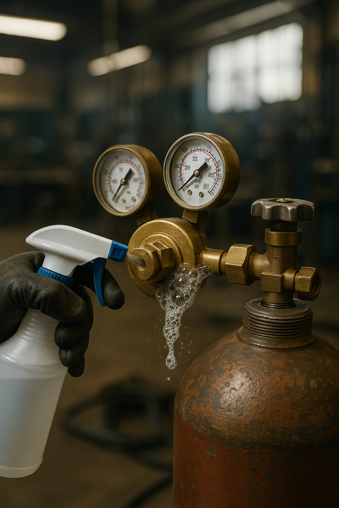 Welding Gas Regulator Leak Detection: How to Test Properly