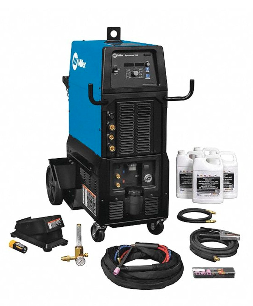 Miller Electric 951872 – Syncrowave 300 TIG Welder with 208–480V Input, 400A Max Output, Coolmate