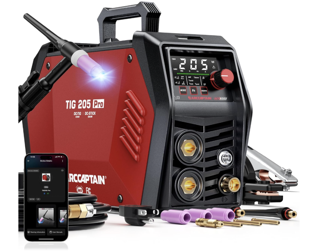 ARCCAPTAIN iControl TIG 205 Pro Review (2025): Compact 5-in-1 Powerhouse for TIG and Stick