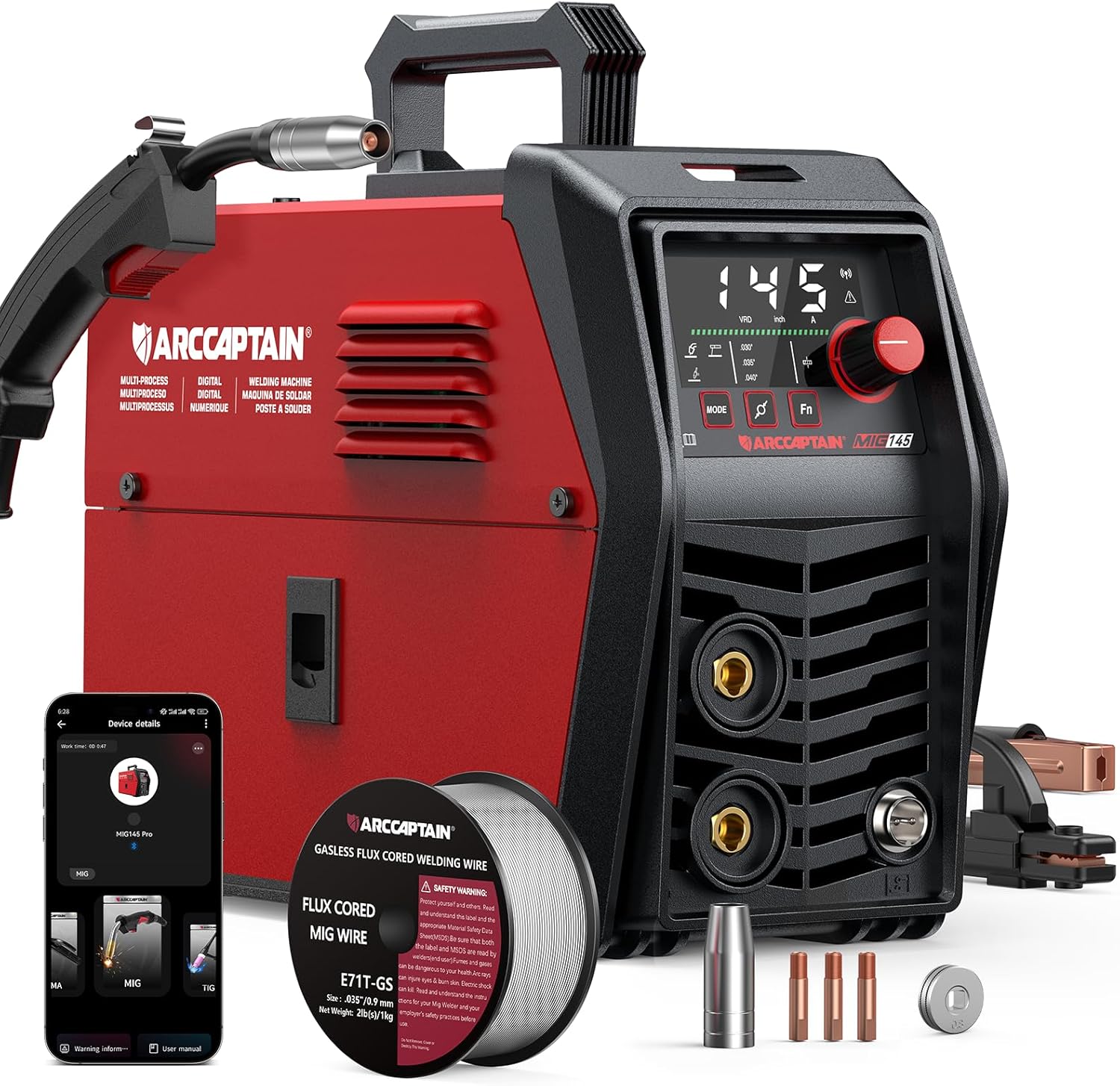 ARCCAPTAIN MIG145PRO Review (2025): Compact Dual-Voltage MIG for Everyday Fabrication