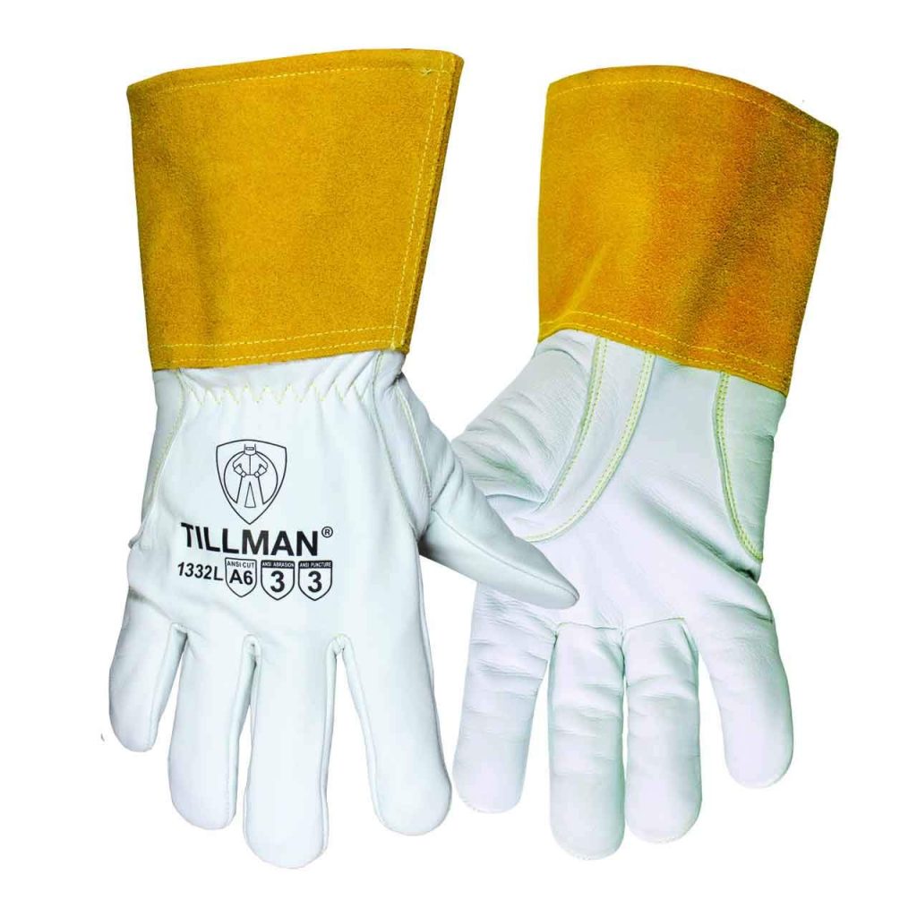 Tillman 1332 Premium Goatskin TIG Gloves with ANSI A6 Cut Resistance, Large: Product Breakdown