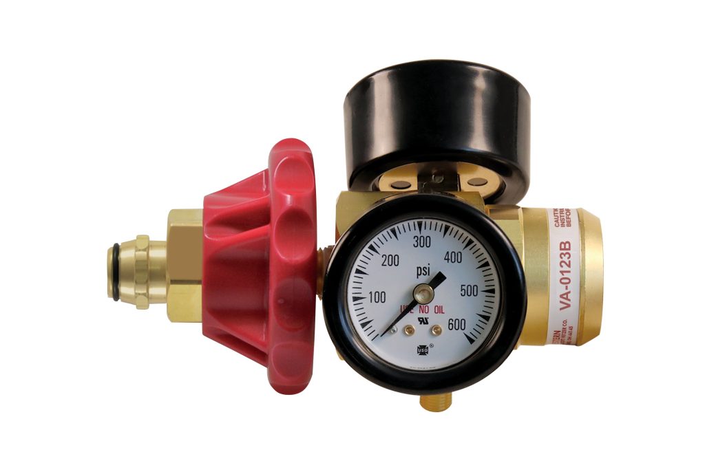 Western Enterprises VA-0123B Air-Acetylene HVAC Regulator, CGA-520: Product Breakdown