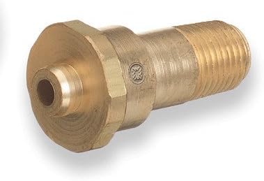 Western 603, 1/4" NPT X 1 3/4" Long Male Brass Regulator Nipple CGA 660