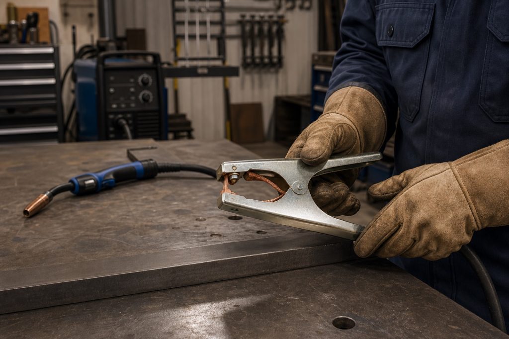 MIG Wire Feeds but No Arc? Check the Work Clamp and Return Path
