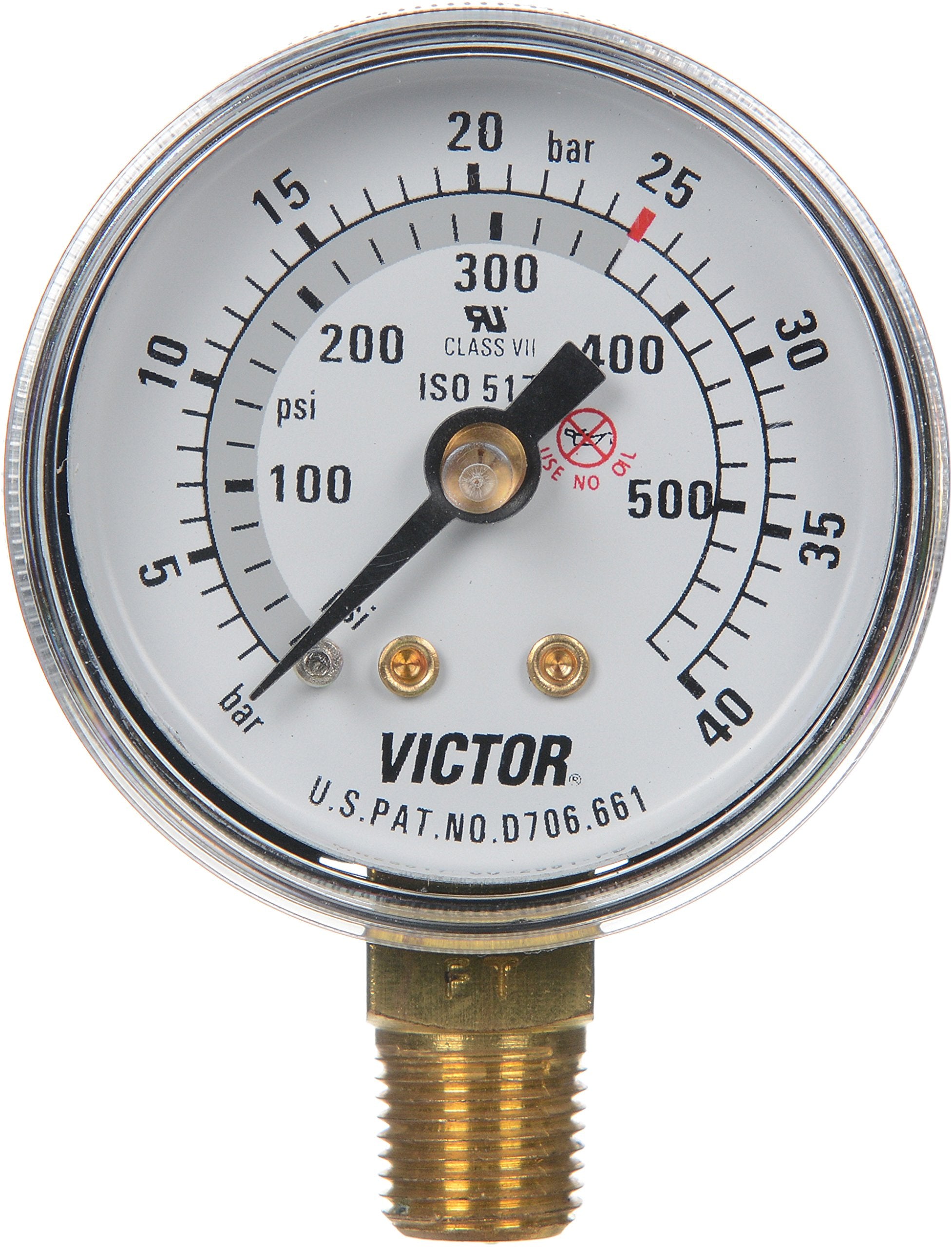 Victor 1435-0093RP Replacement Gauge, 1.5 25L/m(50CFH), AR/CO2